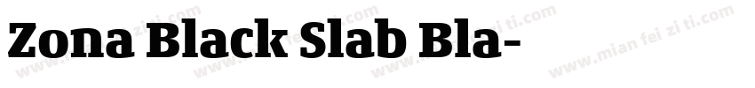 Zona Black Slab Bla字体转换